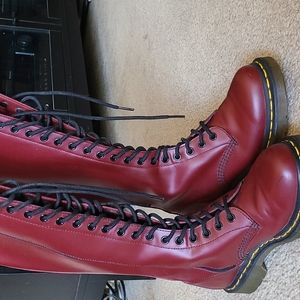 Dr Mertens Knee High Combat Boots
